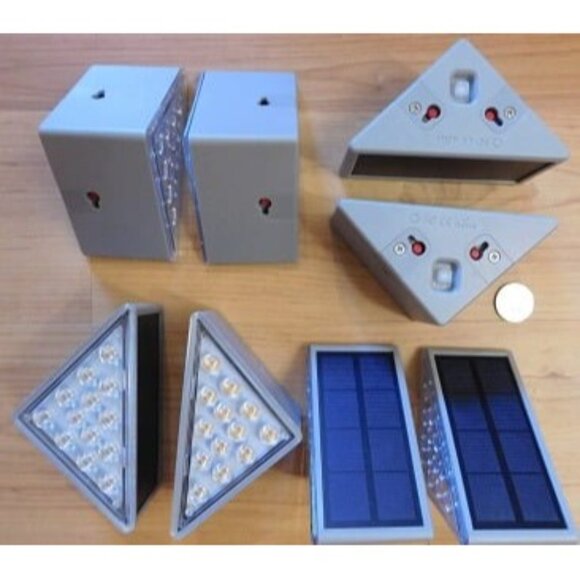 New Solar Stair Lights 8 Pack, Solar Lights Waterproof IP67, Outdoor Step Lights - Picture 2 of 3